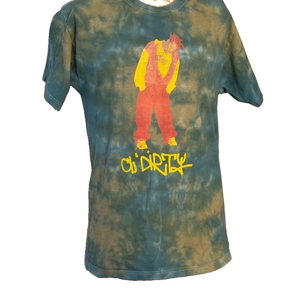 Ol' Dirty Bastard ODB Ol' Dirty Bastard Blue Tie Dye Men's Small T-Shirt Wu Tang